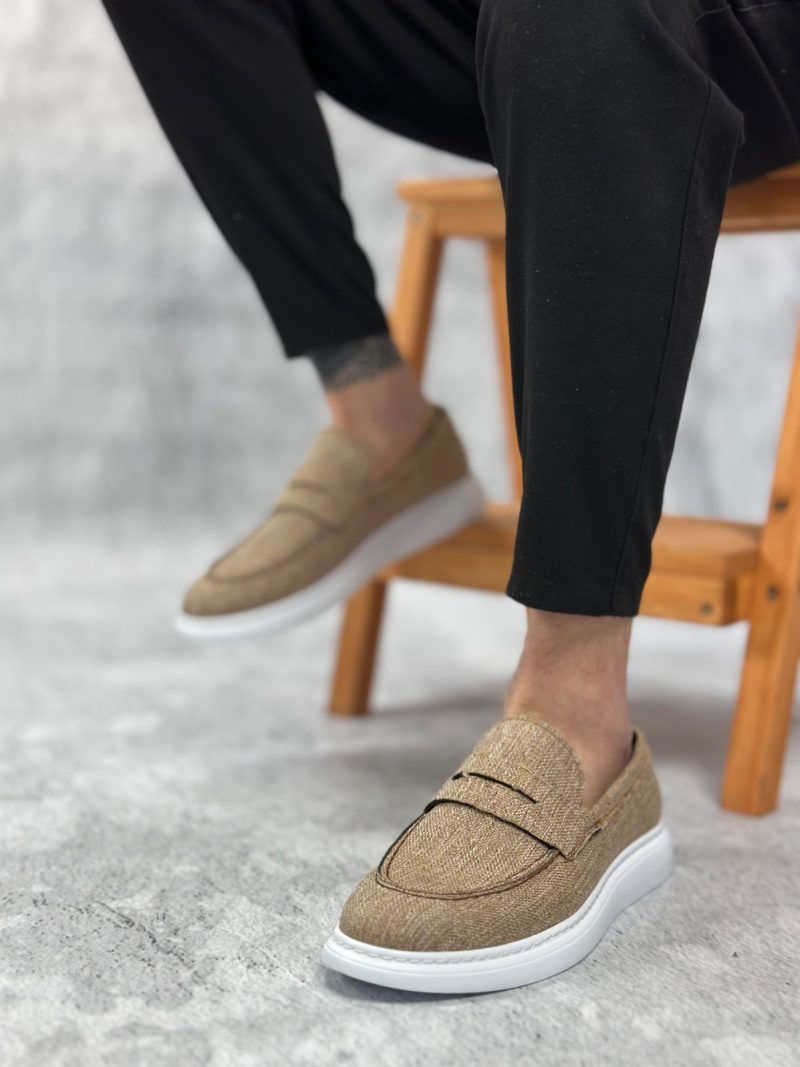 Boa BA0355 Men Classic Shoes, Linen Leather Hardal Rengi Fashion Shoes