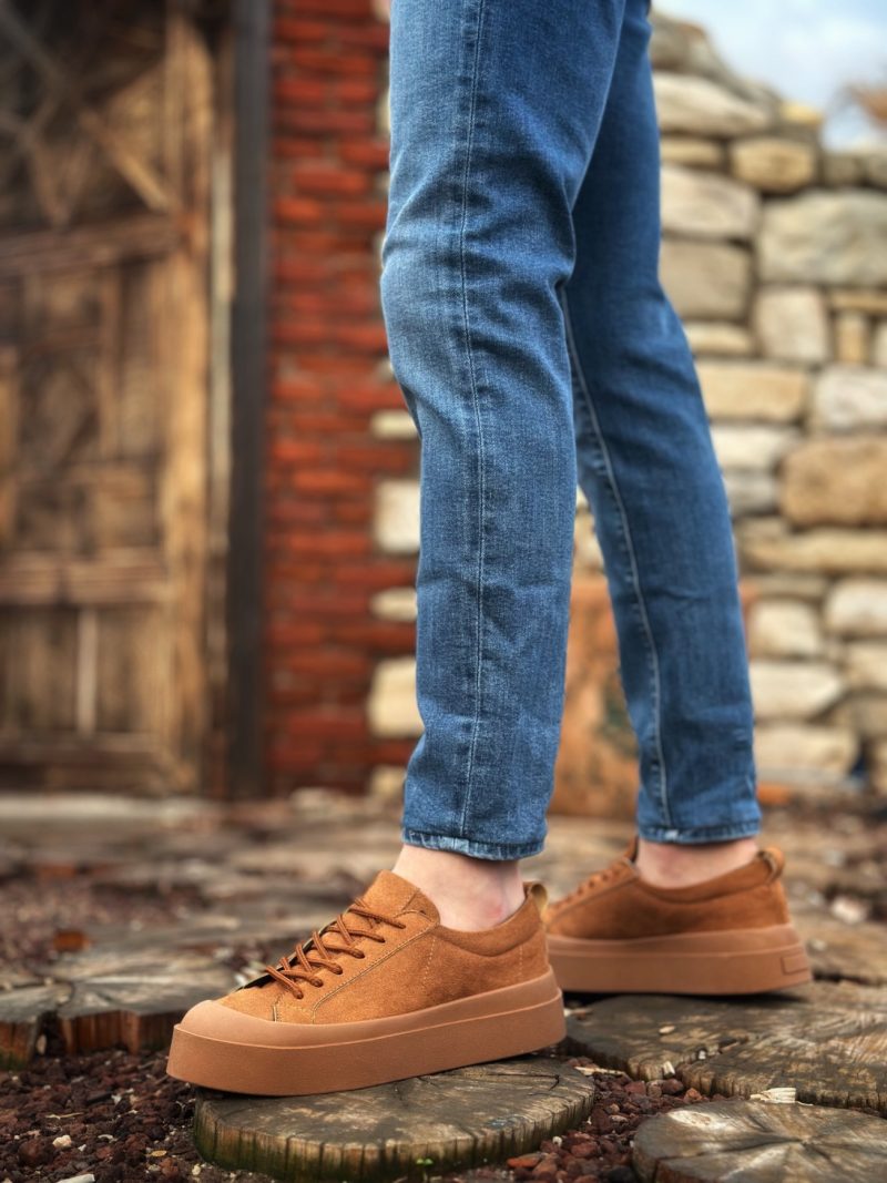 Boa BA0500 Men Casual Shoes,  Leather Brown Fashion Shoes - Image 2