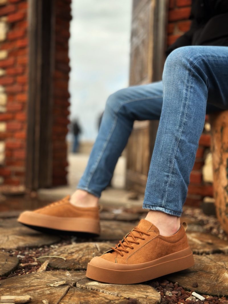 Boa BA0500 Men Casual Shoes,  Leather Brown Fashion Shoes