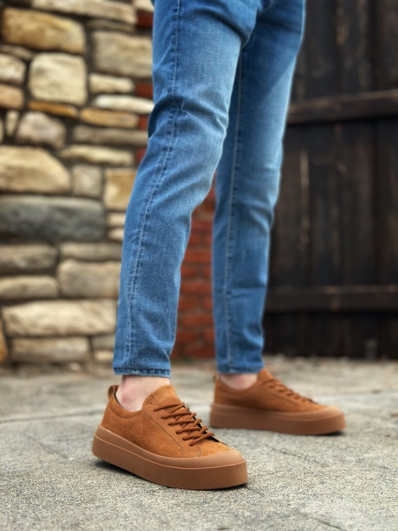 Boa BA0500 Men Casual Shoes,  Leather Brown Fashion Shoes - Image 3