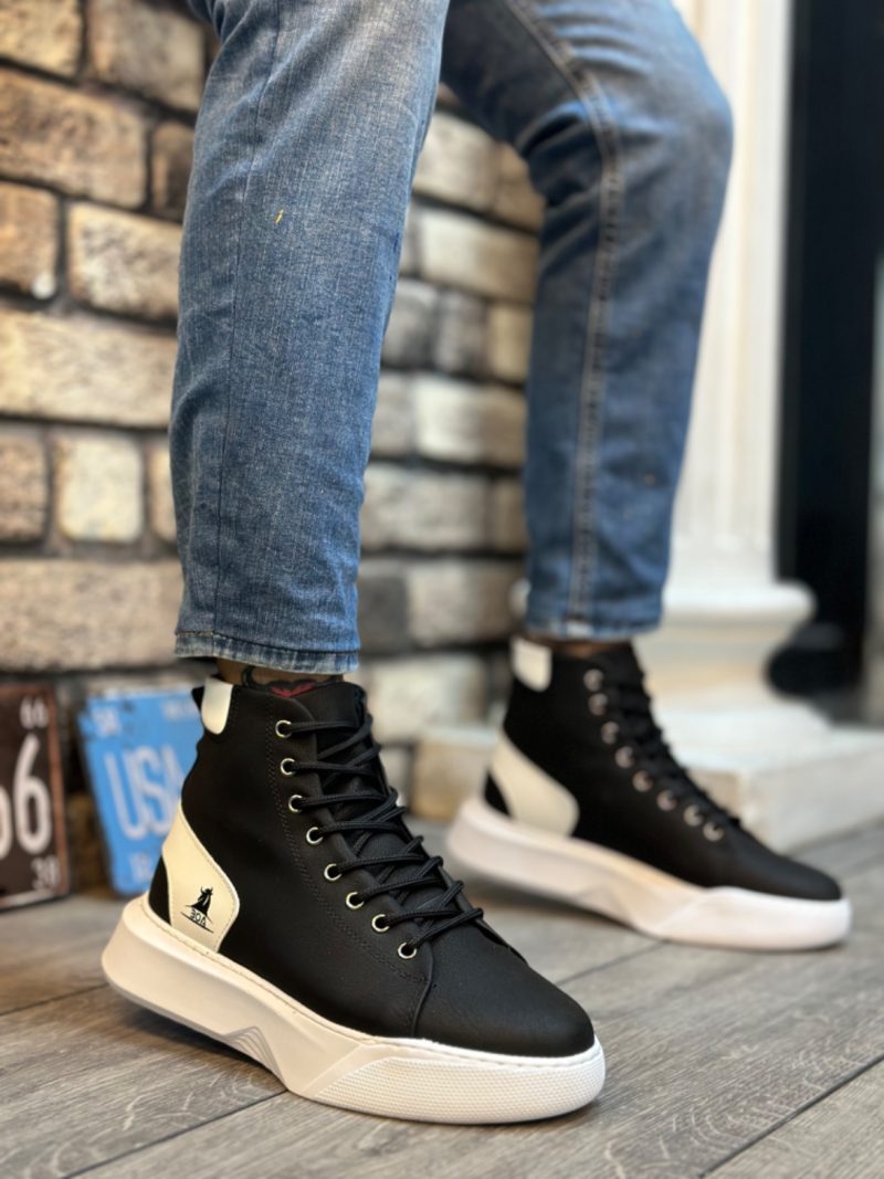 Boa BA0155 Men Boots,  Leather Black  Fashion Shoes