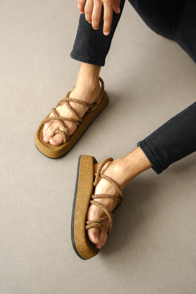 Boa BA0343 Men Sneakers,  Leather Brown Fashion Shoes - Image 4