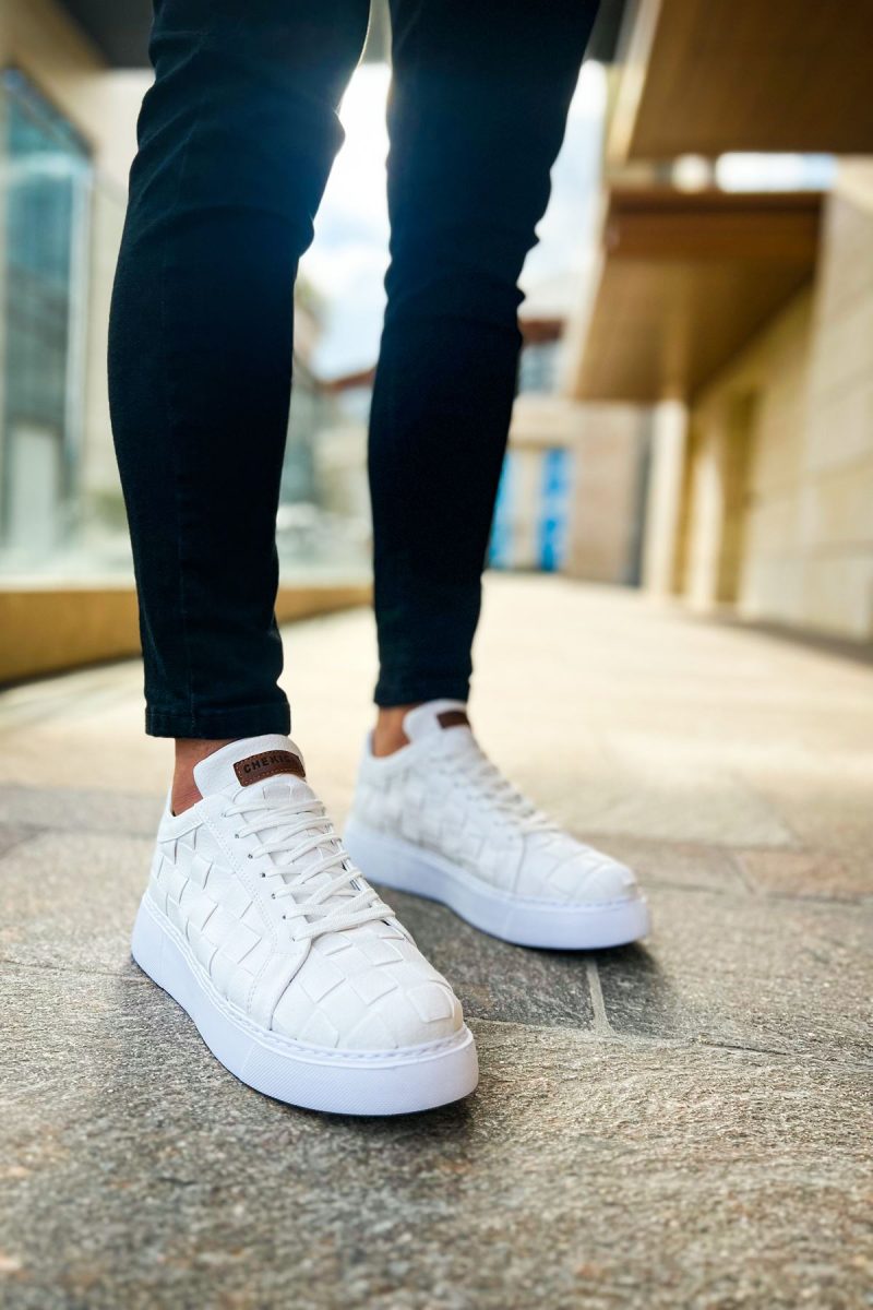 Chekich CH209 Men's Sneakers, Fashion Shoes, White