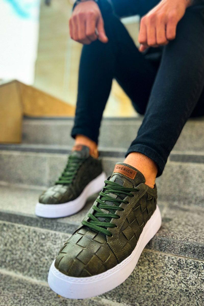 Chekich CH209 Men's Sneakers, Fashion Shoes, Green - Image 2