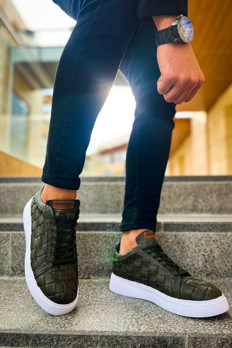 Chekich CH209 Men's Sneakers, Fashion Shoes, Green - Image 4