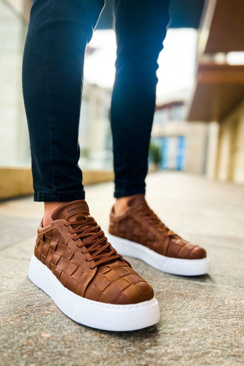 Chekich CH209 Men's Sneakers, Fashion Shoes, Brown