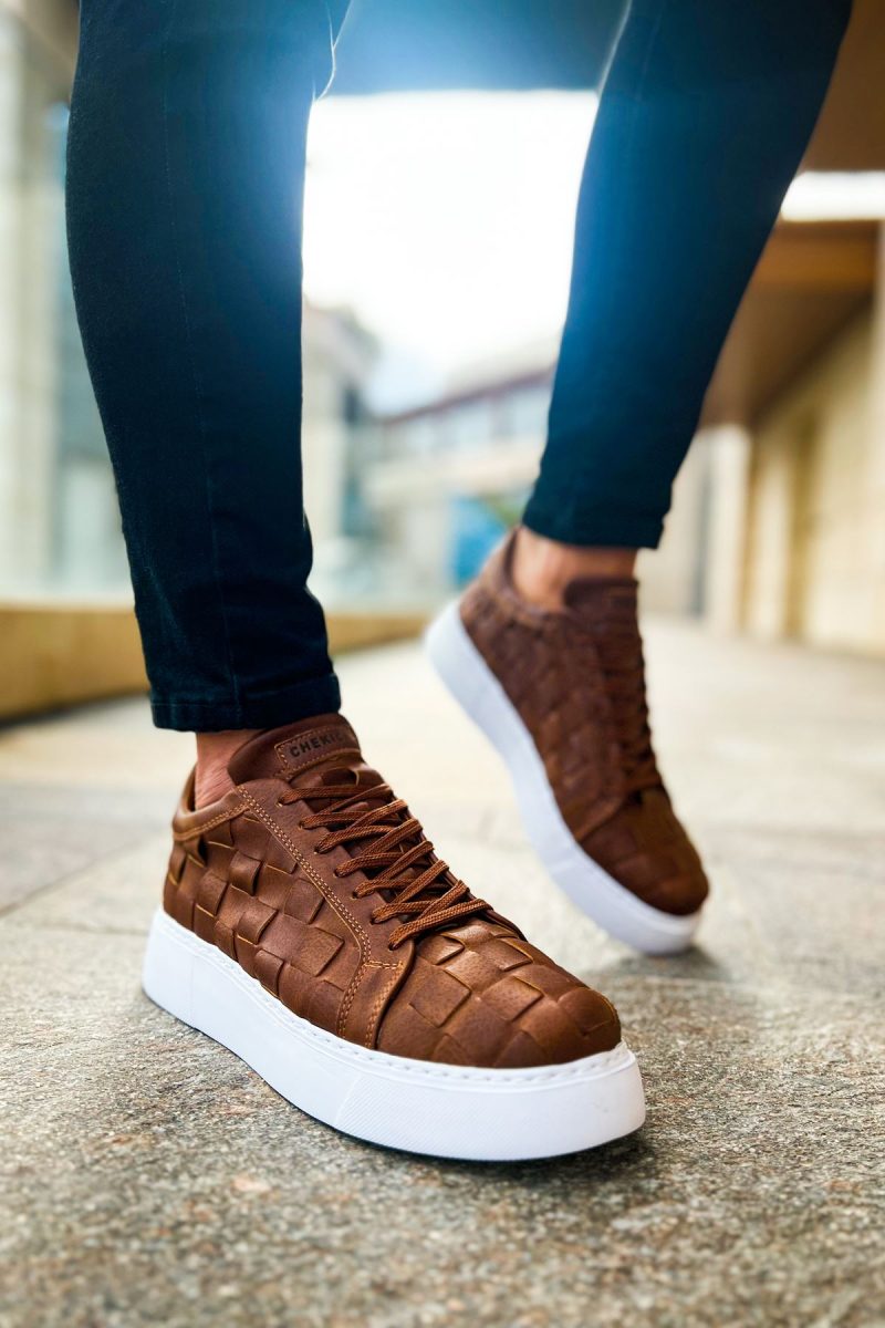 Chekich CH209 Men's Sneakers, Fashion Shoes, Brown - Image 2