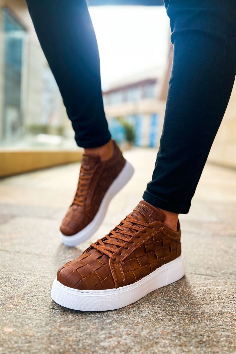 Chekich CH209 Men's Sneakers, Fashion Shoes, Brown - Image 3