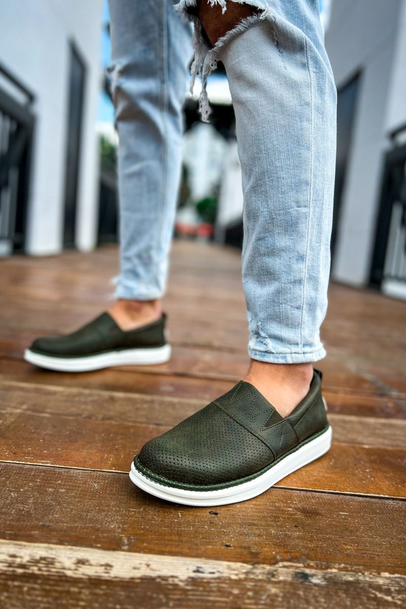 Chekich CH091 Men's Sneakers, Fashion Shoes, Green - Image 2
