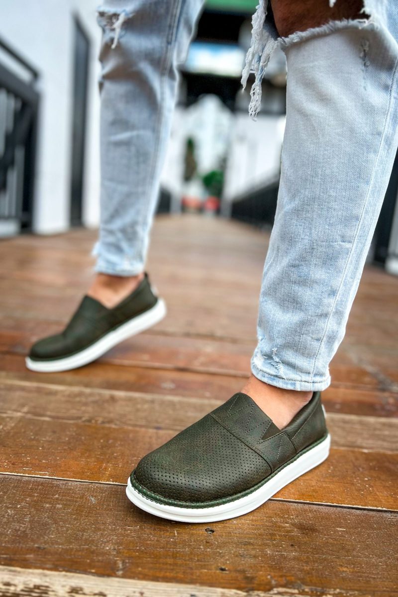 Chekich CH091 Men's Sneakers, Fashion Shoes, Green - Image 4