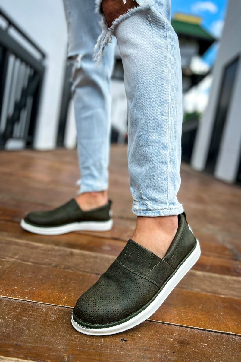 Chekich CH091 Men's Sneakers, Fashion Shoes, Green - Image 5