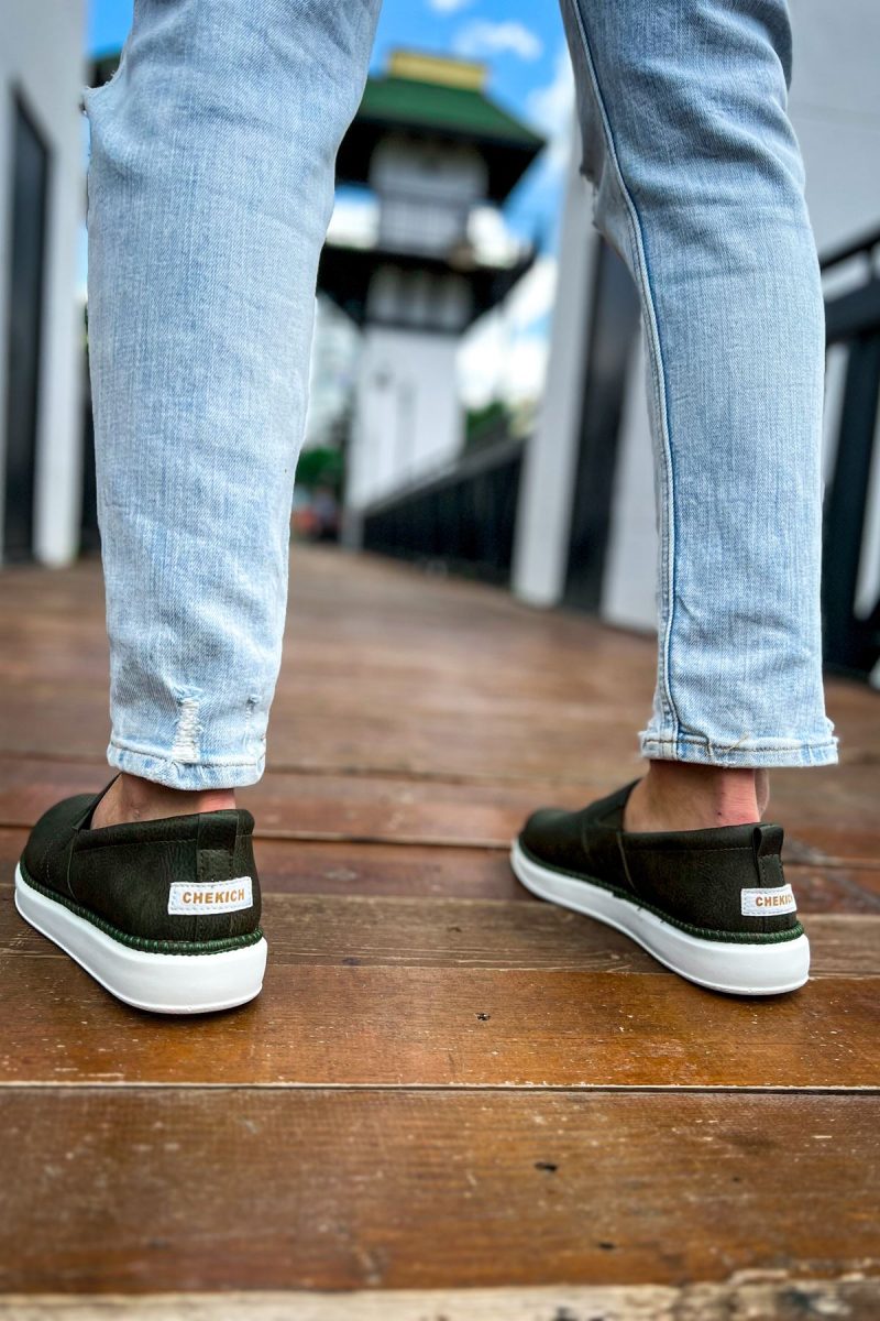 Chekich CH091 Men's Sneakers, Fashion Shoes, Green - Image 6