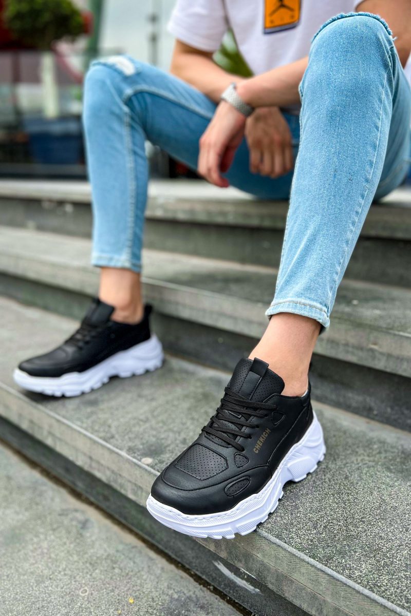 Chekich CH089 Men's Sneakers, Fashion Shoes, Black - Image 4