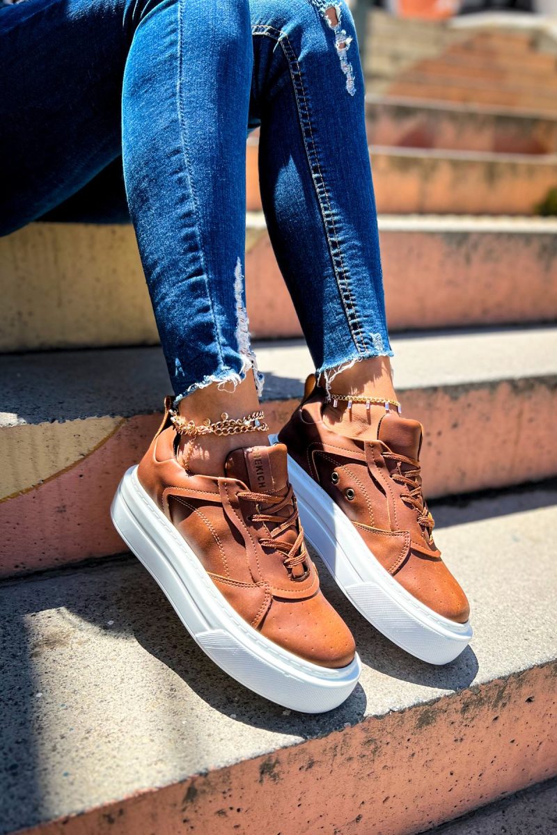Chekich CH187 Women's Sneakers, Fashion Shoes, Brown - Image 2