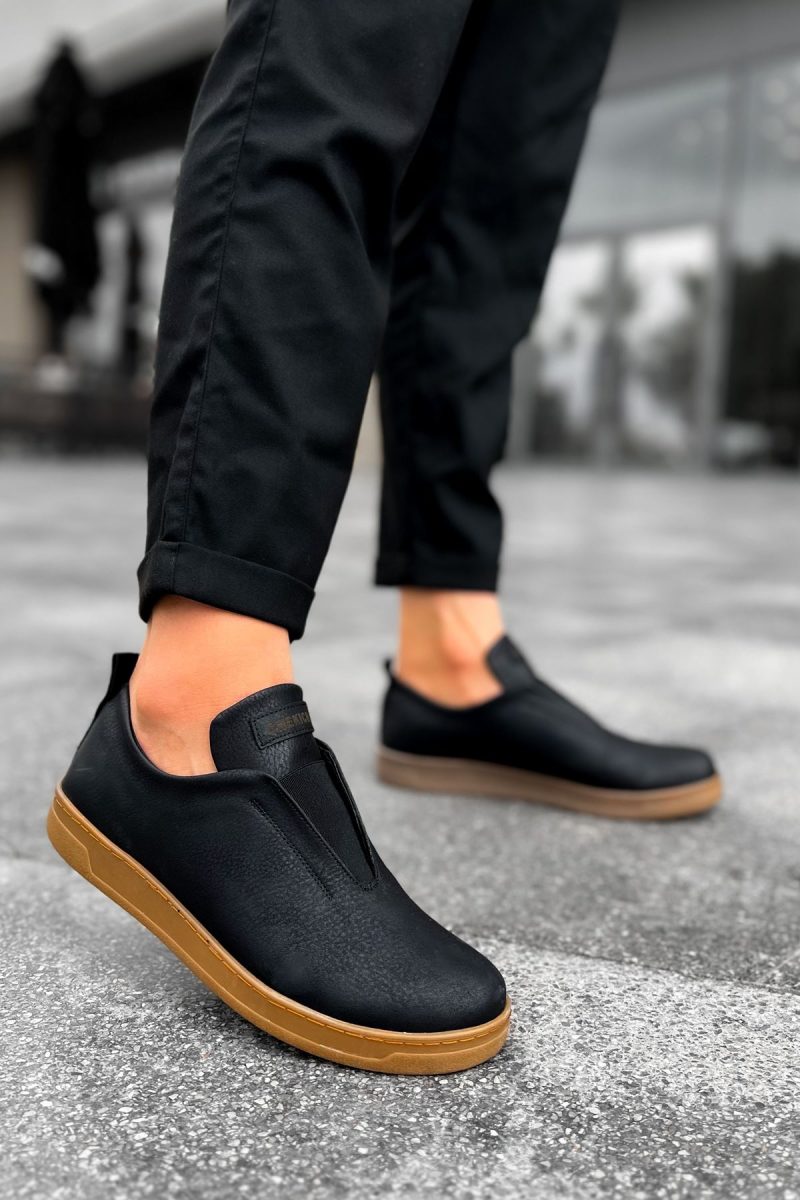 Chekich CH195 Men's Sneakers, Fashion Shoes, Black