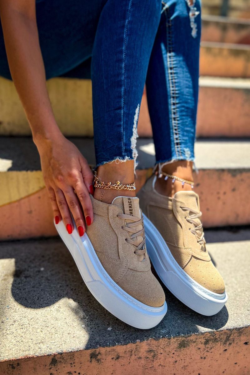 Chekich CH187 Women's Sneakers, Fashion Shoes, Sand - Image 2