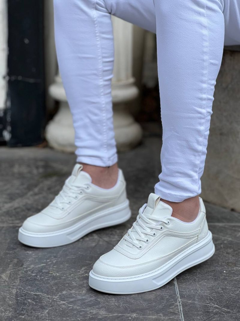 Boa KB-006 Men Casual Shoes,  Leather White Fashion Shoes