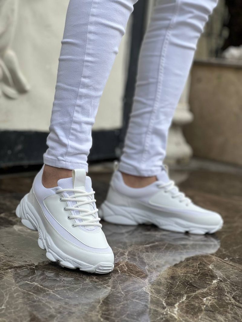 Boa KB-707 Men Casual Shoes,  Leather White Fashion Shoes