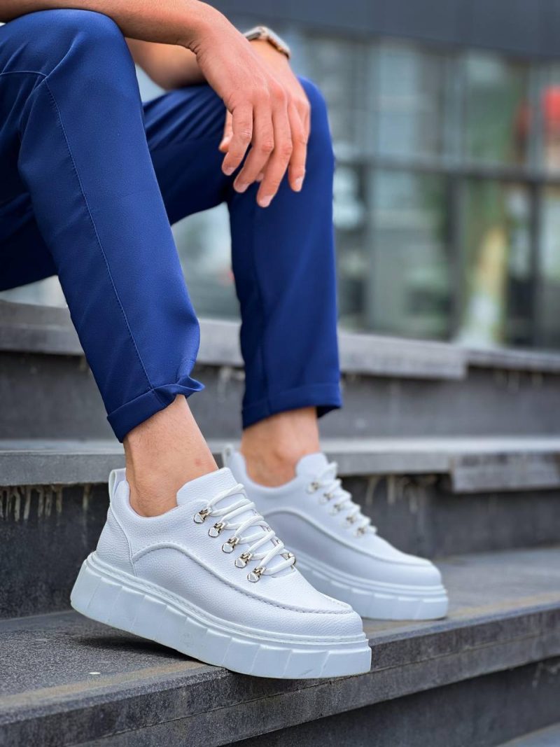 Boa KB-X10 Men Casual Shoes,  Leather White Fashion Shoes