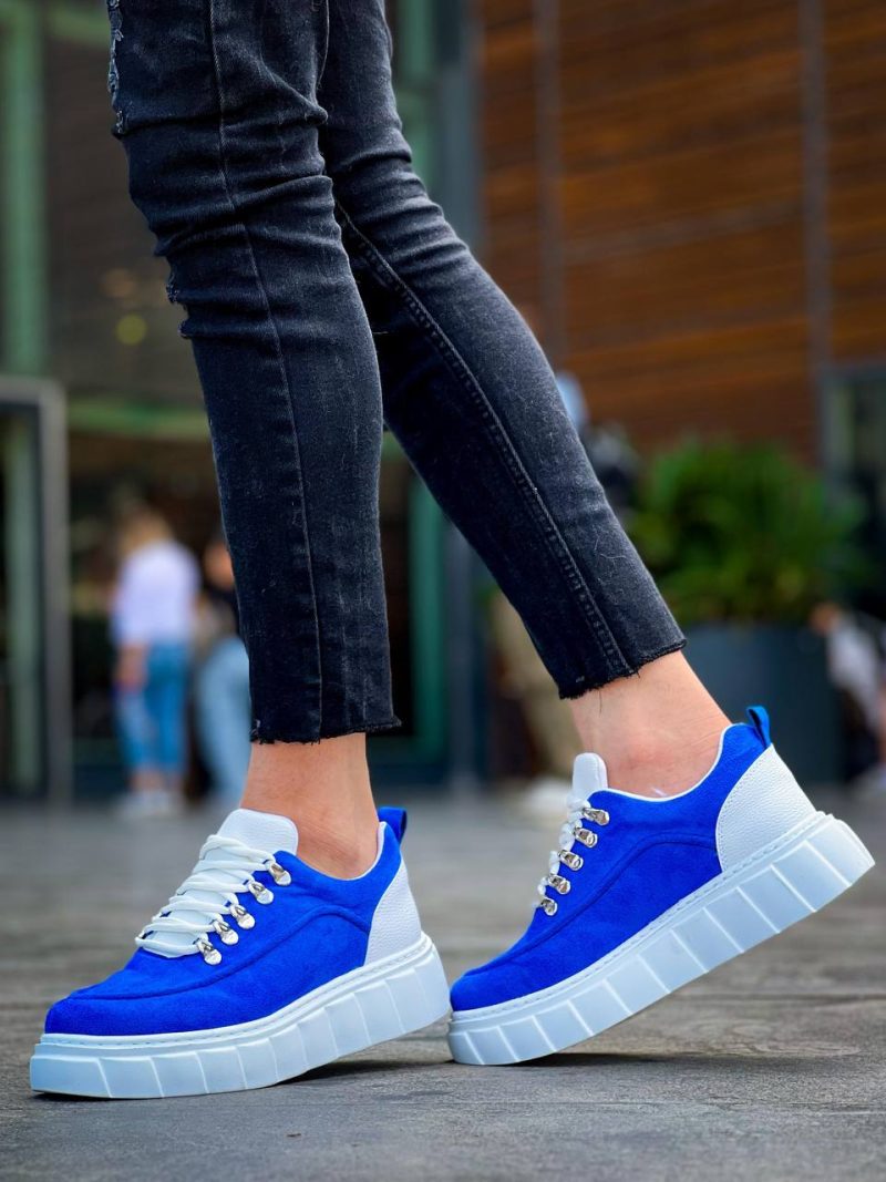 Boa KB-X10 Men Casual Shoes,  Leather Blue Fashion Shoes - Image 3