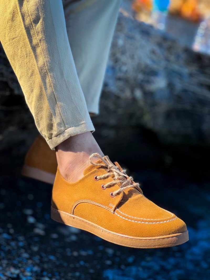 Boa KB-X5- Men Casual Shoes,  Leather Brown Fashion Shoes - Image 3
