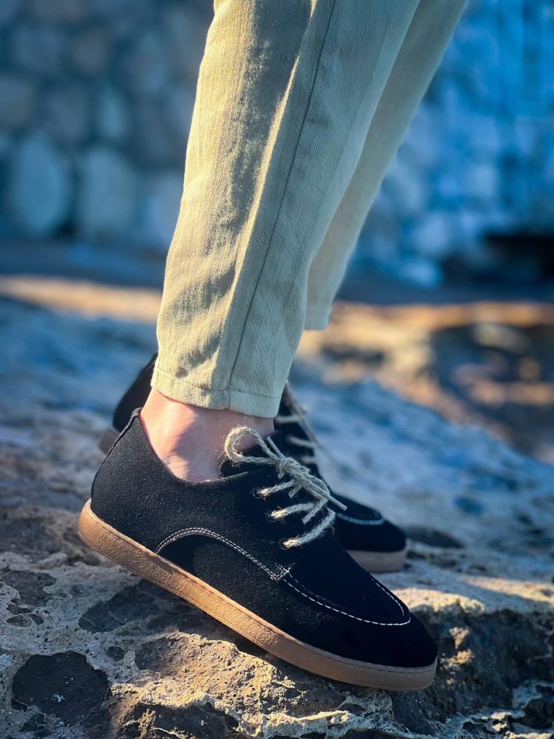 Boa KB-X5- Men Casual Shoes,  Leather Black Fashion Shoes