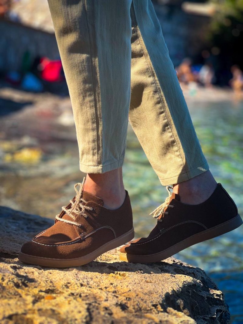Boa KB-X5- Men Casual Shoes,  Leather Kahve Fashion Shoes - Image 3