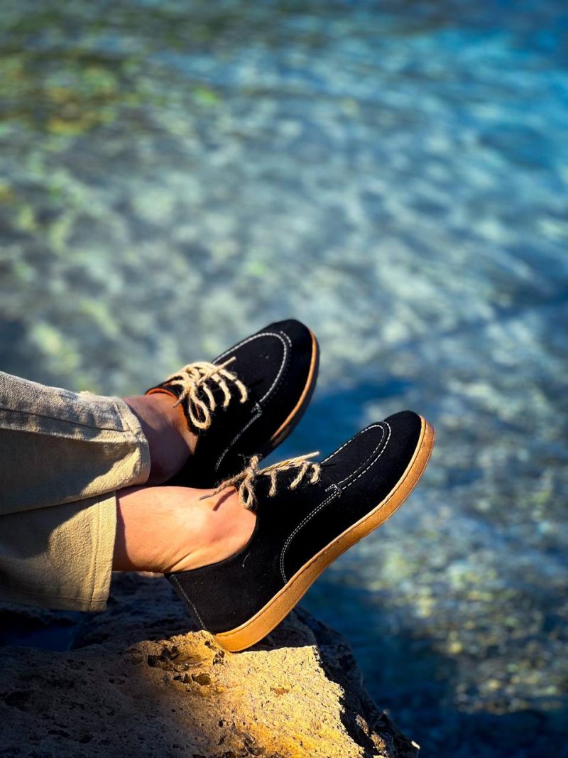 Boa KB-X5- Men Casual Shoes,  Leather Black Fashion Shoes - Image 3