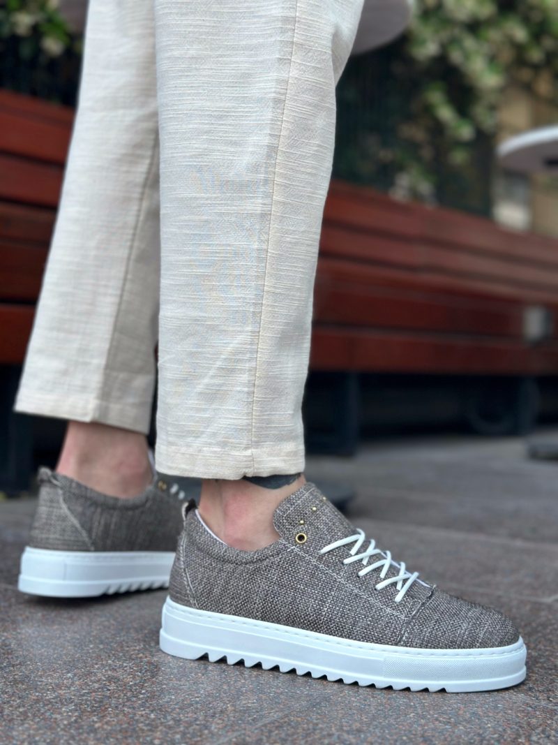 Boa BA0152 Men Sneakers,  Leather Brown Fashion Shoes - Image 2