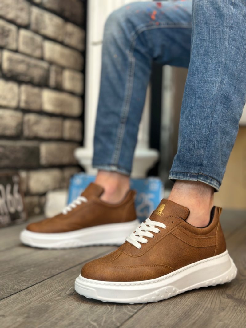 Boa BA0327 Men Casual Shoes,  Leather Brown Fashion Shoes - Image 2