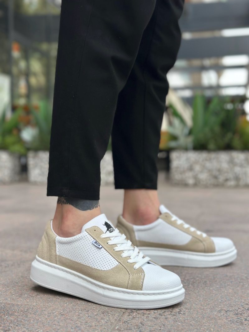 Boa BA0423 Men Sneakers,  Leather White  Fashion Shoes - Image 3