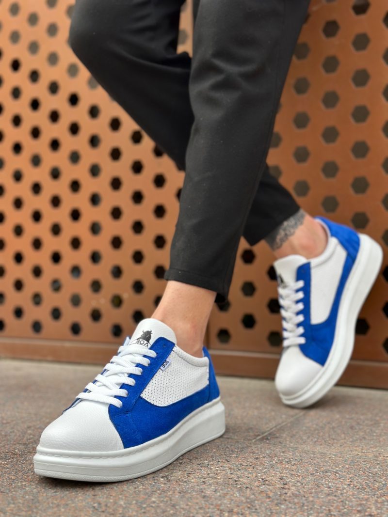 Boa BA0423 Men Sneakers,  Leather White  Fashion Shoes - Image 2