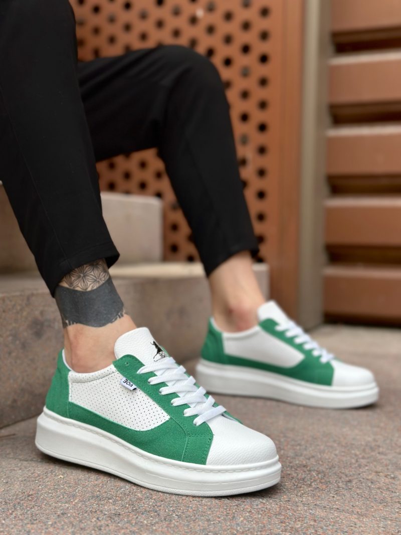 Boa BA0423 Men Sneakers,  Leather White Fashion Shoes