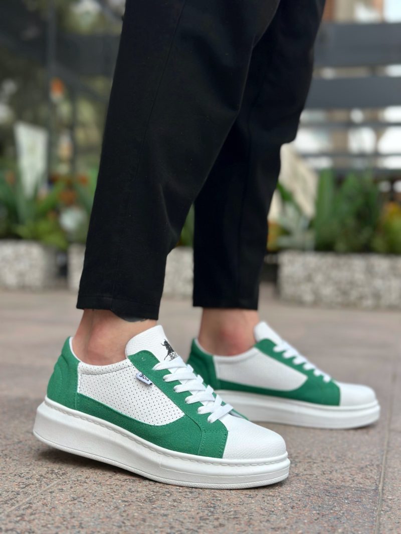 Boa BA0423 Men Sneakers,  Leather White Fashion Shoes - Image 3