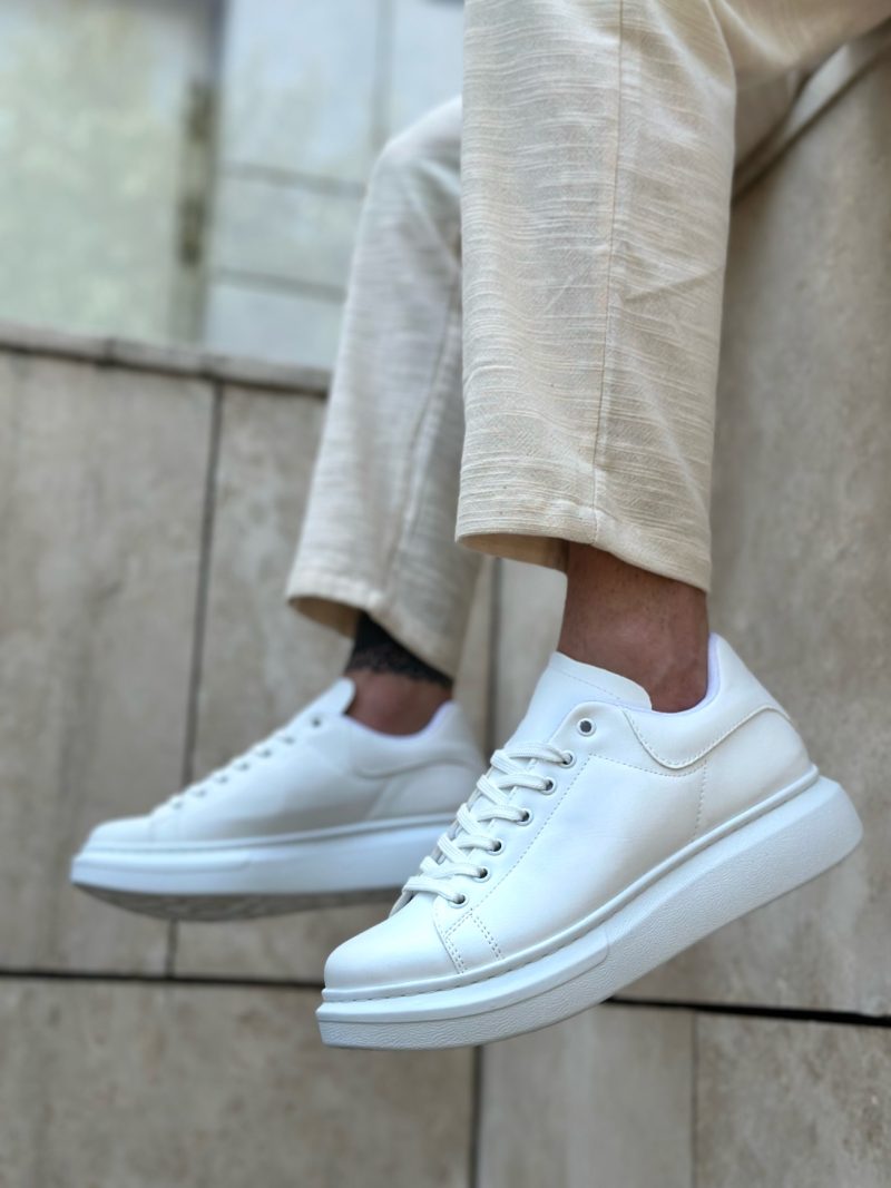 Boa BA0547 Men Casual Shoes,  Leather White  Fashion Shoes - Image 3