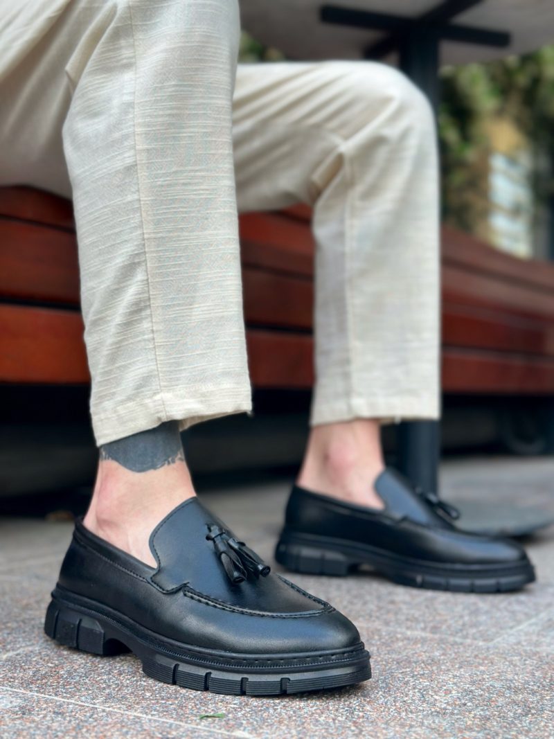 Boa BA0240 Men Classic Shoes,  Leather Black  Fashion Shoes