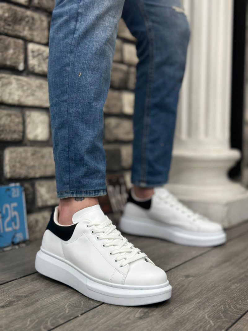 Boa BA0547 Men Casual Shoes,  Leather White Fashion Shoes