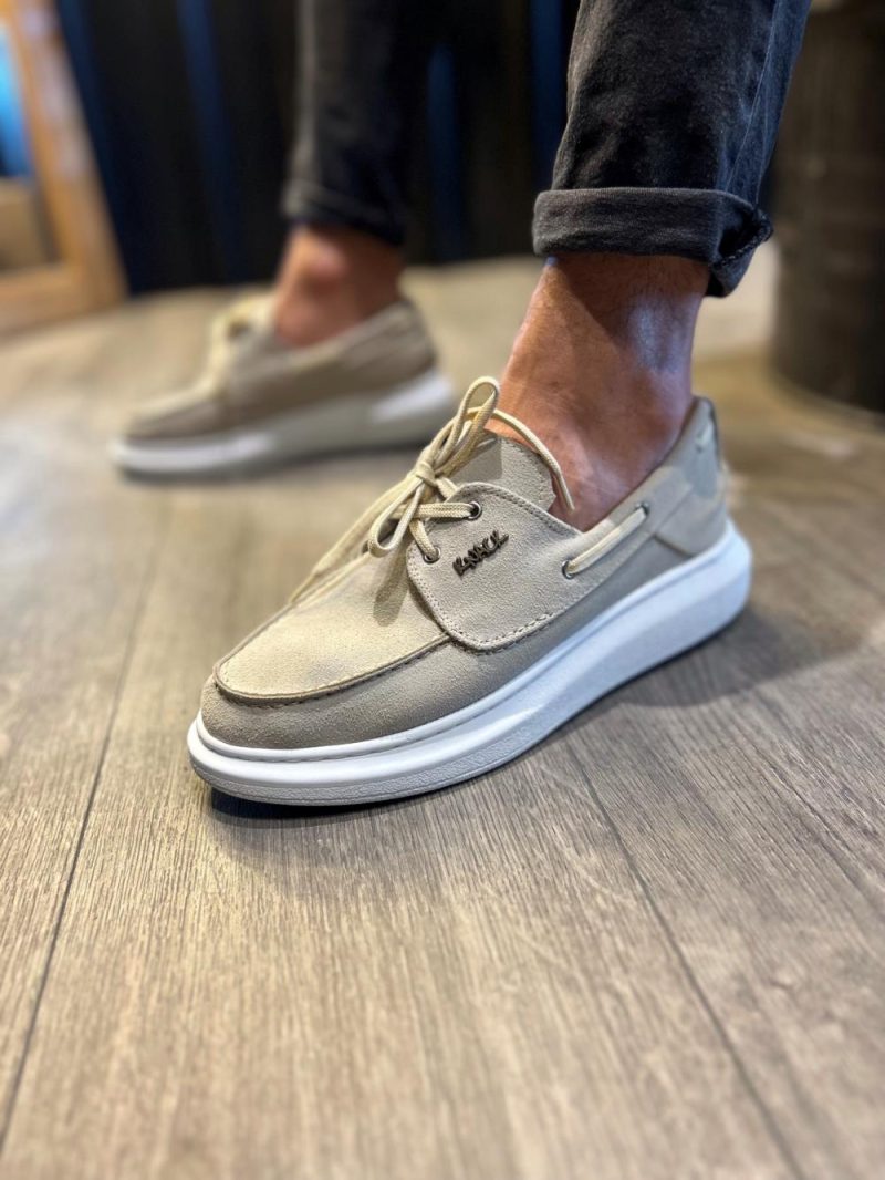 Solaress 009 Mens Sneakers, Leather Daily Shoes Taş