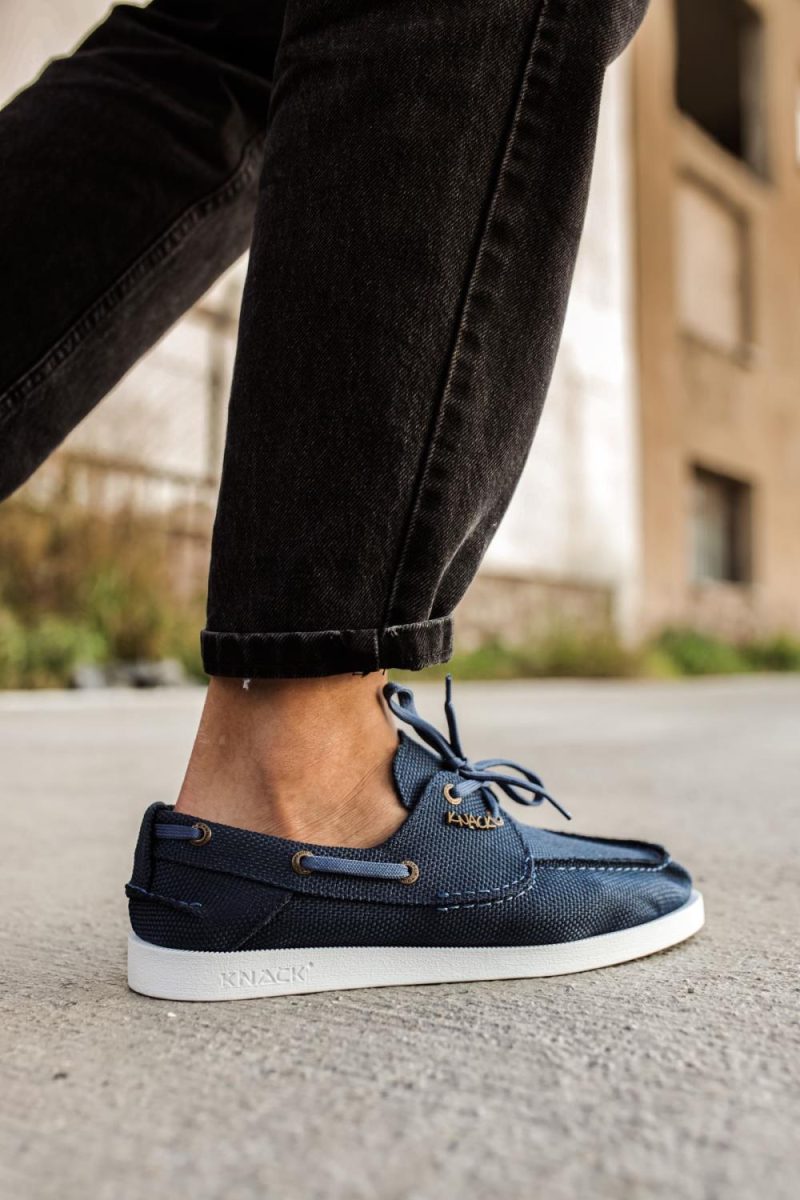 Solaress 008 Mens Sneakers, Leather Daily Shoes Blue - Image 6