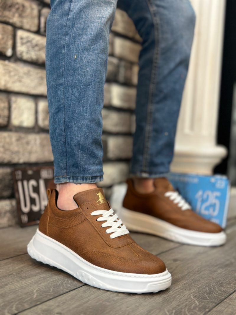 Boa BA0327 Men Casual Shoes,  Leather Brown Fashion Shoes