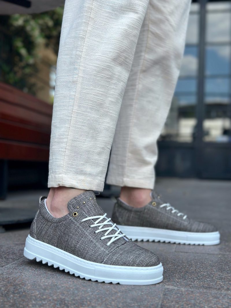 Boa BA0152 Men Sneakers,  Leather Brown Fashion Shoes - Image 3