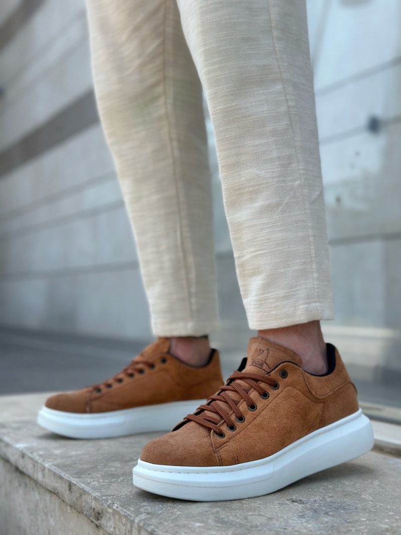 Boa BA0547 Men Casual Shoes,  Leather Brown Fashion Shoes - Image 3