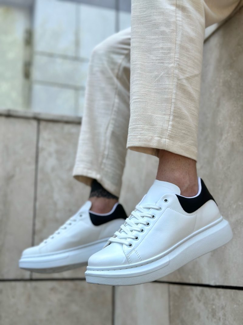 Boa BA0547 Men Casual Shoes,  Leather White Fashion Shoes - Image 3