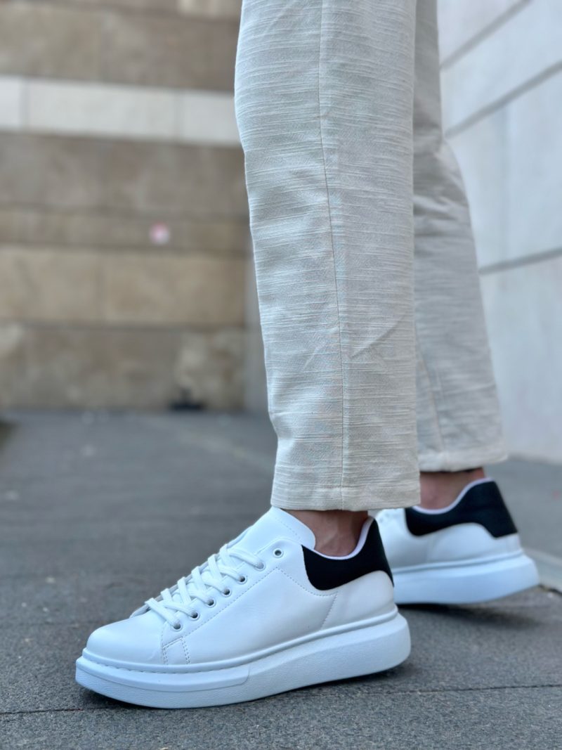 Boa BA0547 Men Casual Shoes,  Leather White Fashion Shoes - Image 2