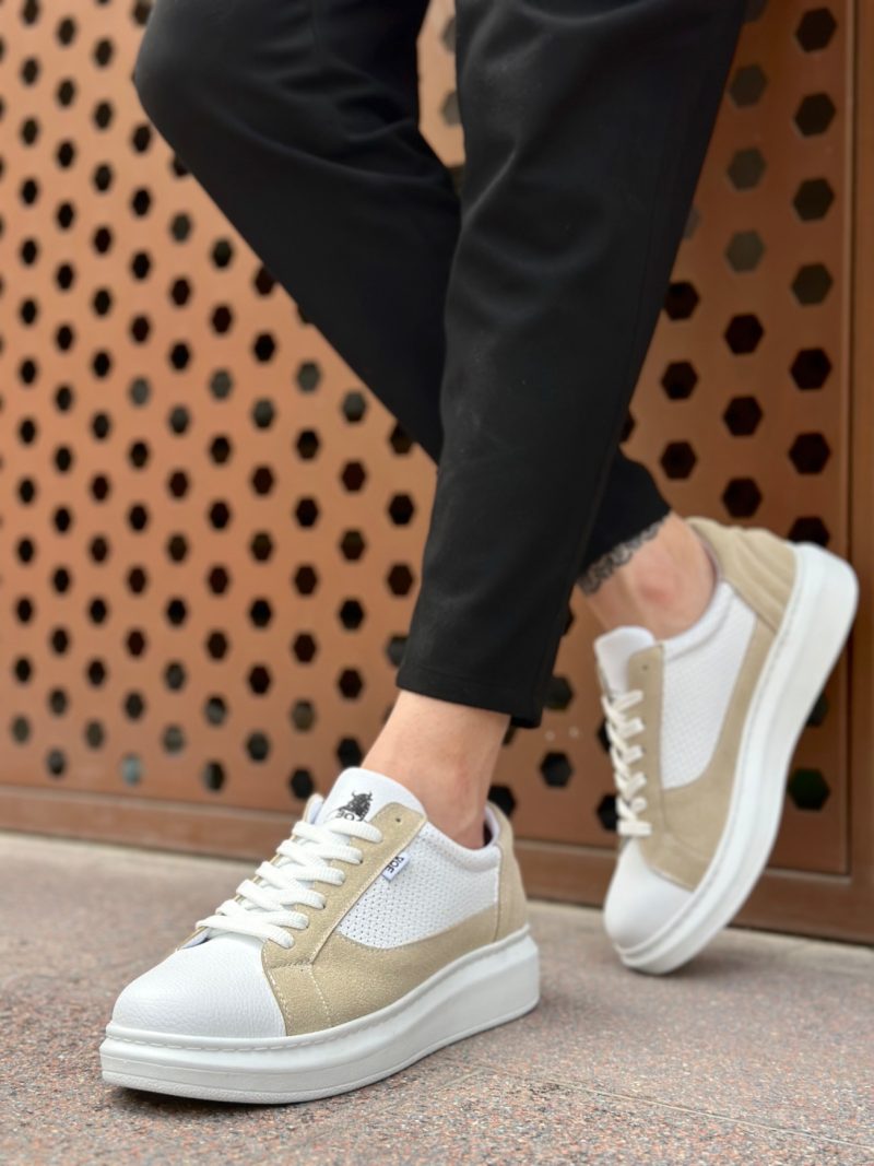 Boa BA0423 Men Sneakers,  Leather White  Fashion Shoes - Image 2