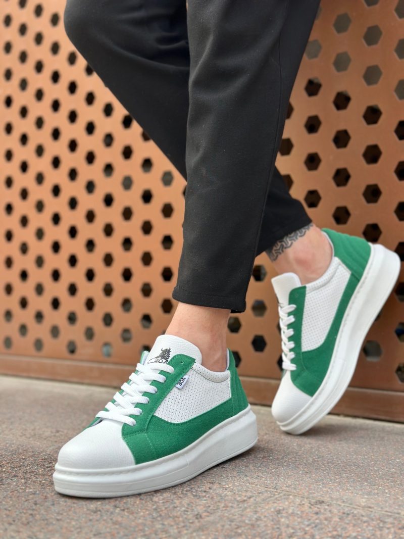 Boa BA0423 Men Sneakers,  Leather White Fashion Shoes - Image 2