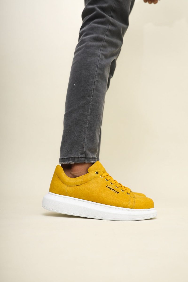 Chekich CH257 Men's Sneakers, Fashion Shoes, Yellow - Image 3