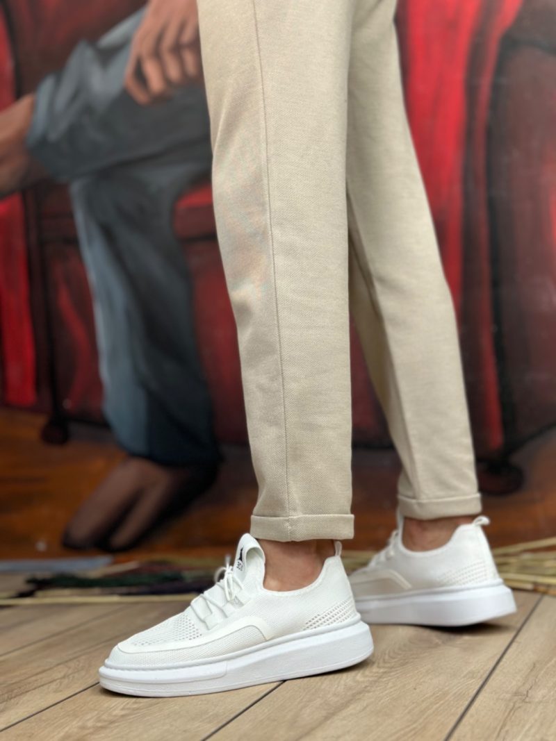 Boa BA0375 Men Casual Shoes,  Leather White Fashion Shoes - Image 3