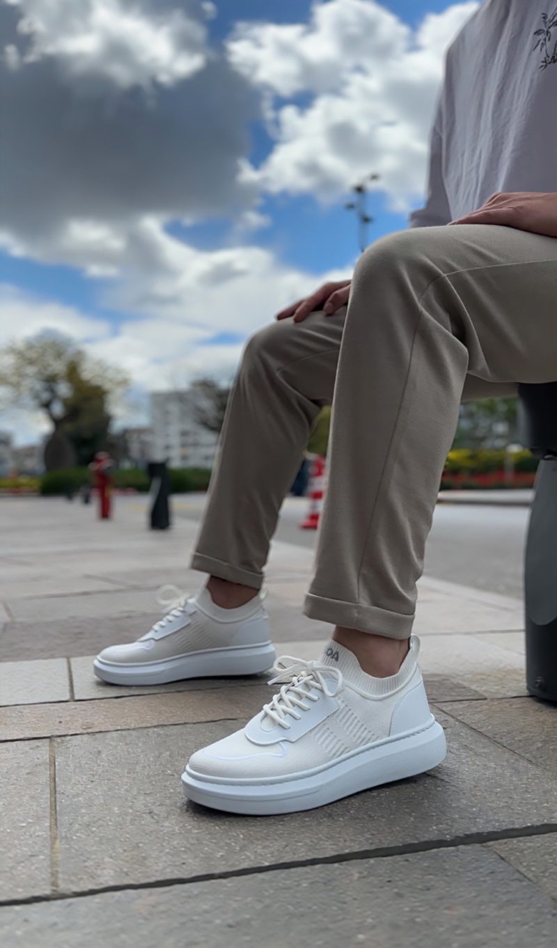 Boa BA0812 Men Casual Shoes,  Leather White Fashion Shoes - Image 2