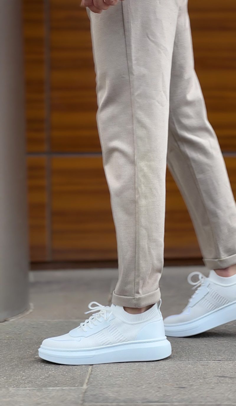 Boa BA0812 Men Casual Shoes,  Leather White Fashion Shoes - Image 6